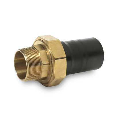 PE/BRASS MALE THREADED UNION