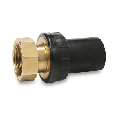 ADAPTADOR PE/LATÓN TUERCA GIRATORIA ROSCADO