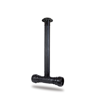 BOCA DE AGUA DE LÍNEA EMBRIDADA CON DOS VASOS