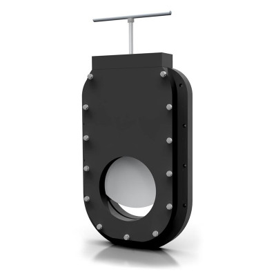 VÁLVULA DE GUILLOTINA UNIDIRECCIONAL MONTAJE EN PARED